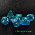 Bescon Iridecent Dice Set Set Bronze-Golden, RPG 7-DICE Ensemble dans Brick Box Box Emballage